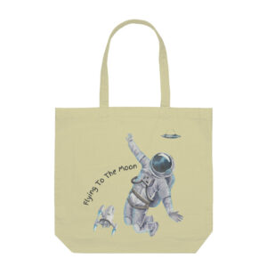 "Flying to the moon" Tote Bag