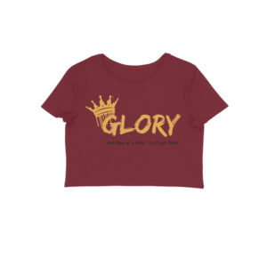 "Glory" Women's Crew Neck Crop Top